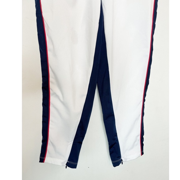 Champion Women's Slim White with Navy Red Stripe Pants - Picture 4 of 7